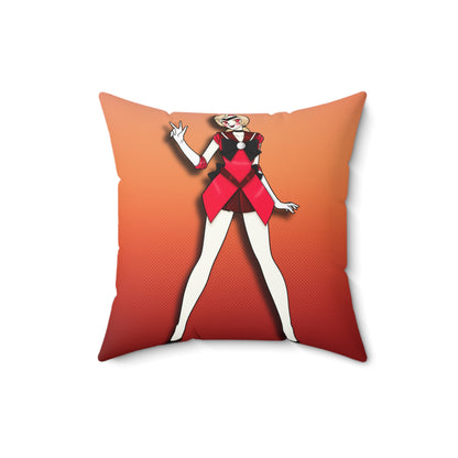 Space Warrior Charlie Spun Polyester Square Pillow