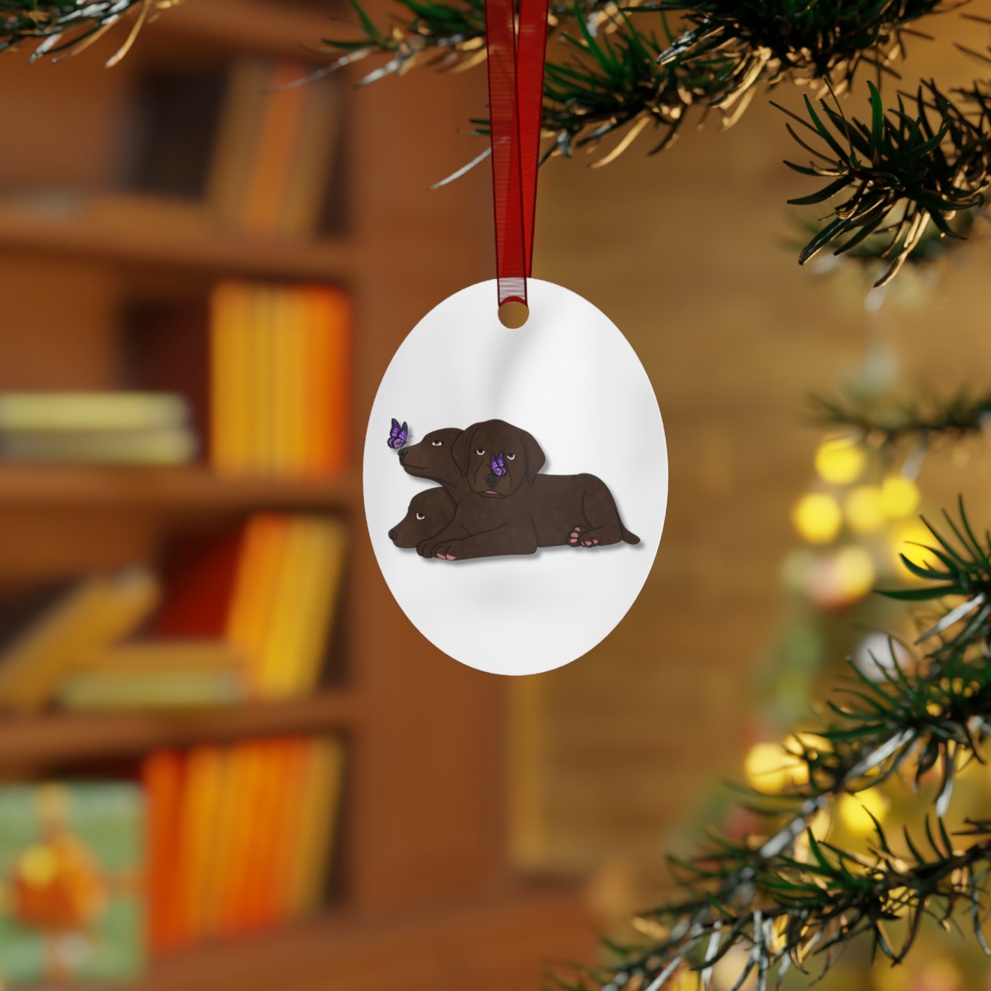 Cerberus Puppy Metal Ornaments