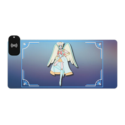 Space Warrior Saint Peter LED Gaming Mouse Pad