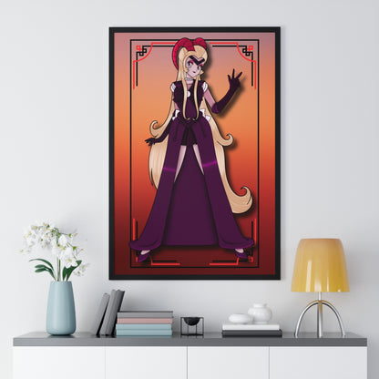 Space Warrior Lilith Vertical Framed Poster