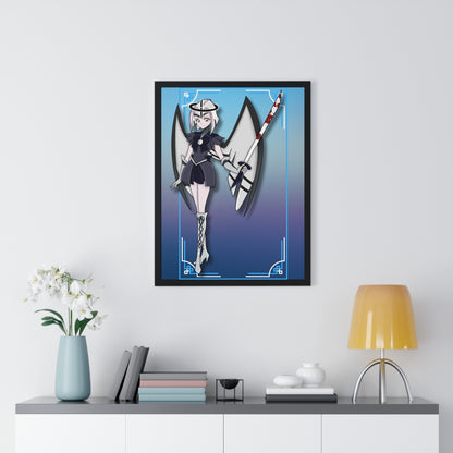 Space Warrior Lute Vertical Framed Poster