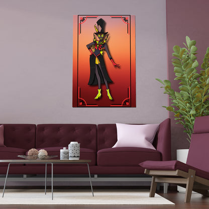 Space Warrior Zestial Indoor and Outdoor Silk Posters