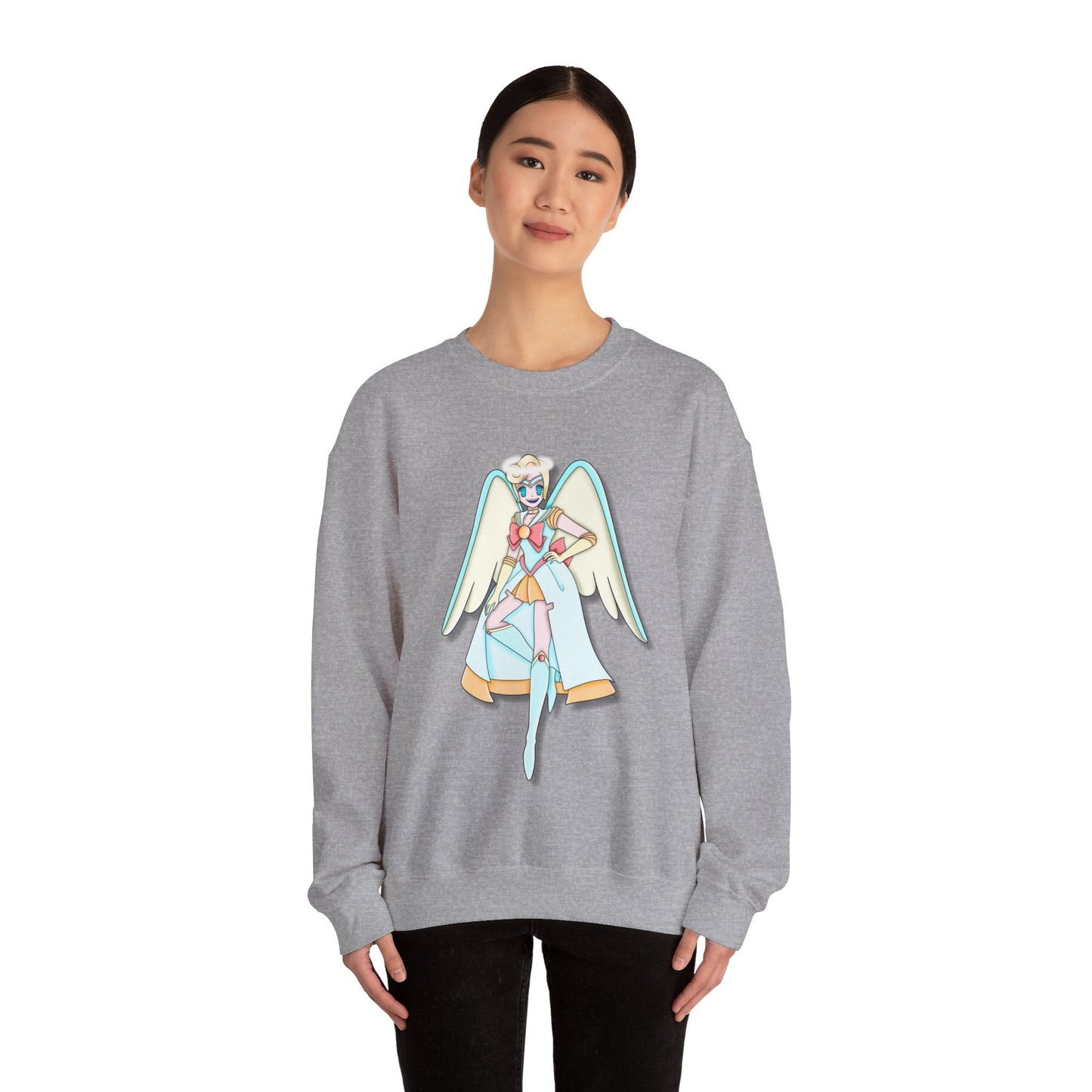 Space Warrior Saint Peter Heavy Blend™ Crewneck Sweatshirt