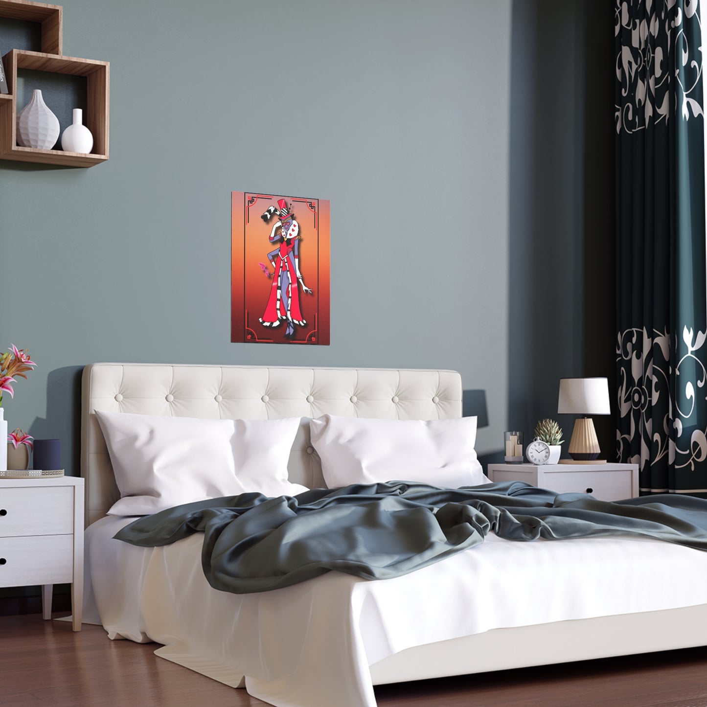 Space Warrior Valentino Indoor and Outdoor Silk Posters