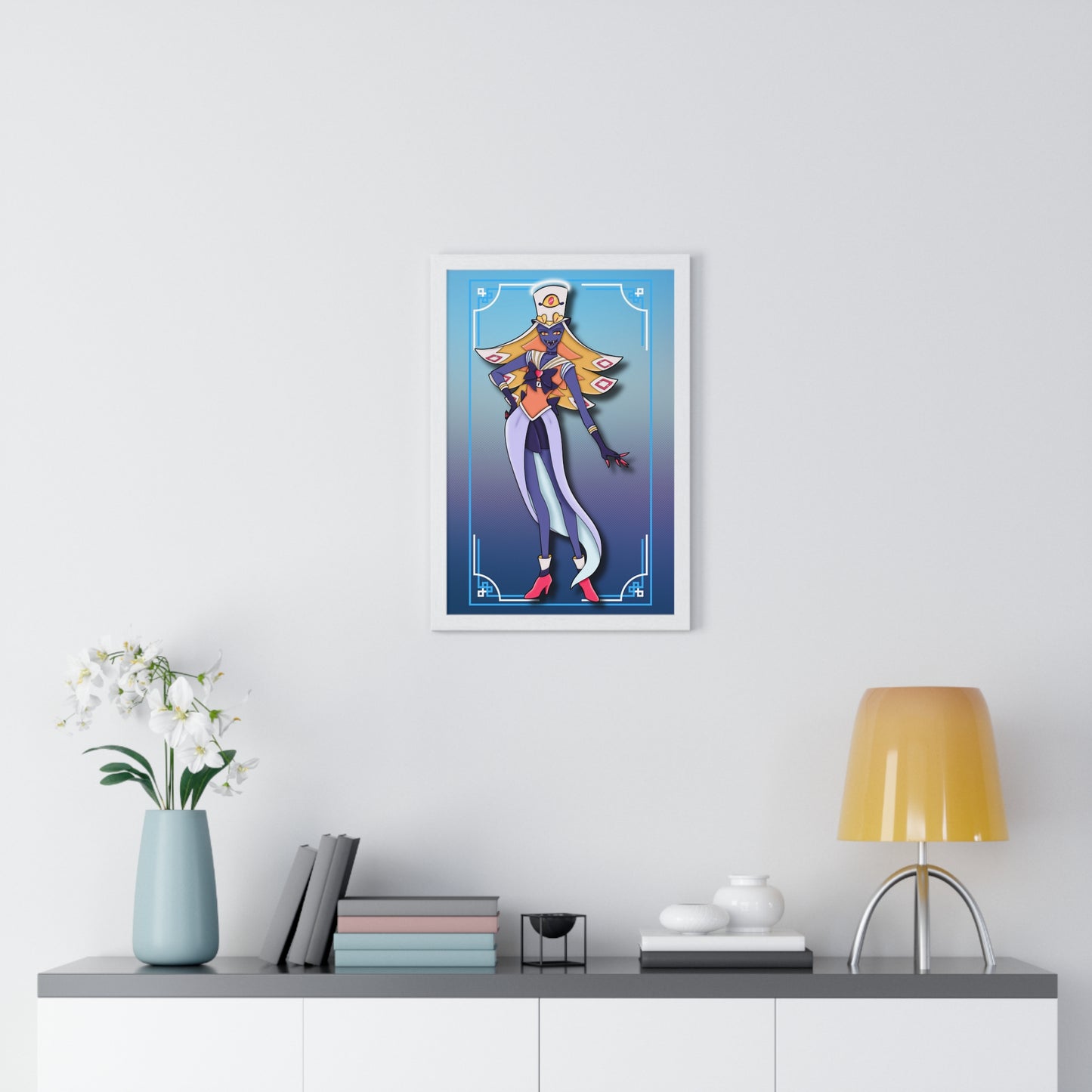 Space Warrior Sir Pentious Vertical Framed Poster