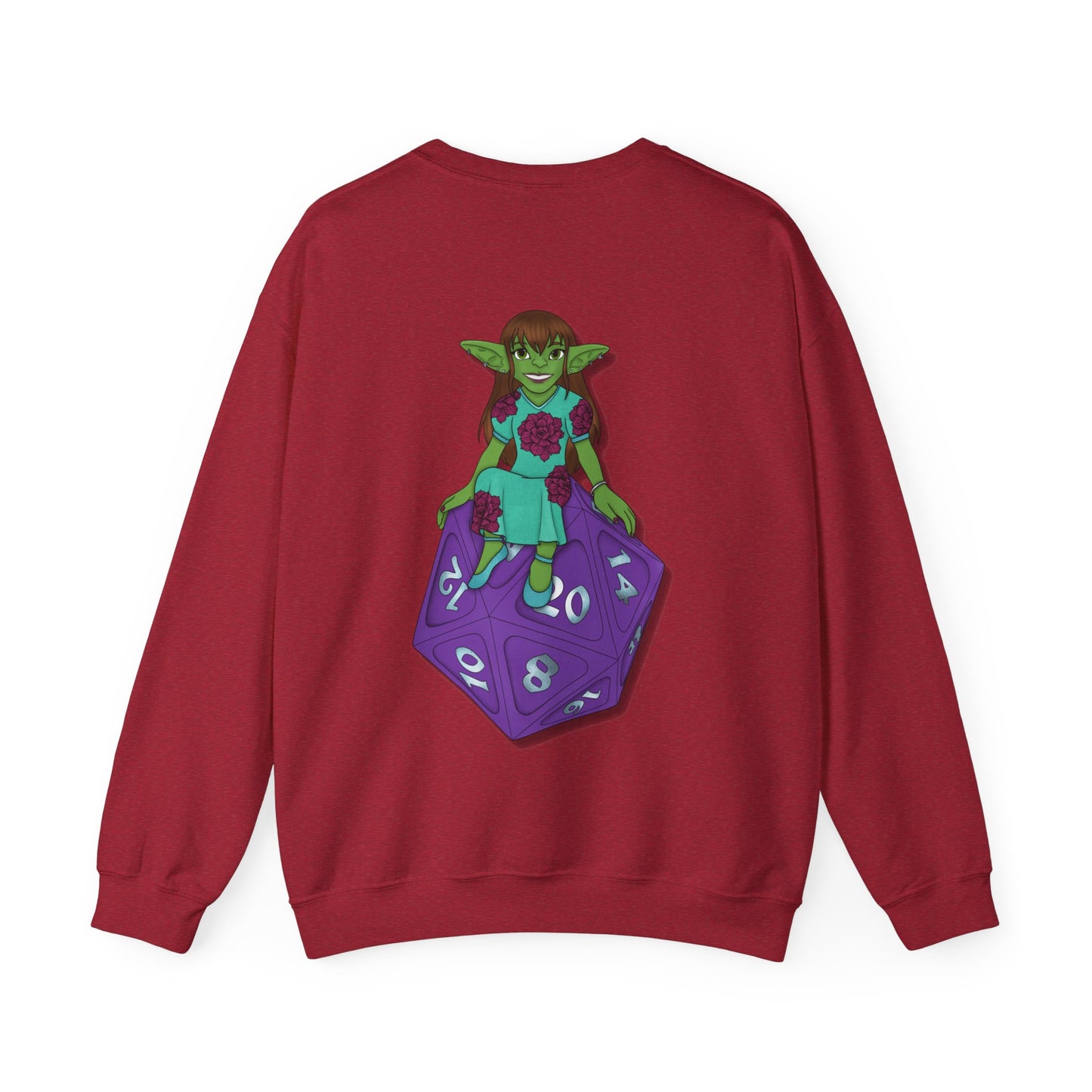 Goblin on a d20 Unisex Heavy Blend™ Crewneck Sweatshirt