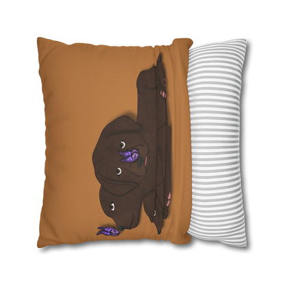 Cerberus Puppy Spun Polyester Square Pillowcase