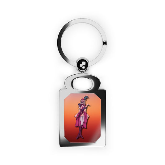 Space Warrior Susan Rectangle Photo Keyring