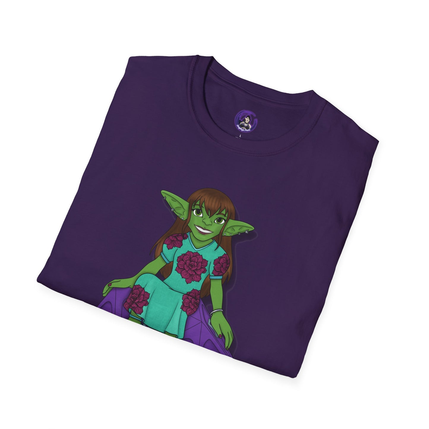 Goblin on a d20 Unisex Softstyle T-Shirt