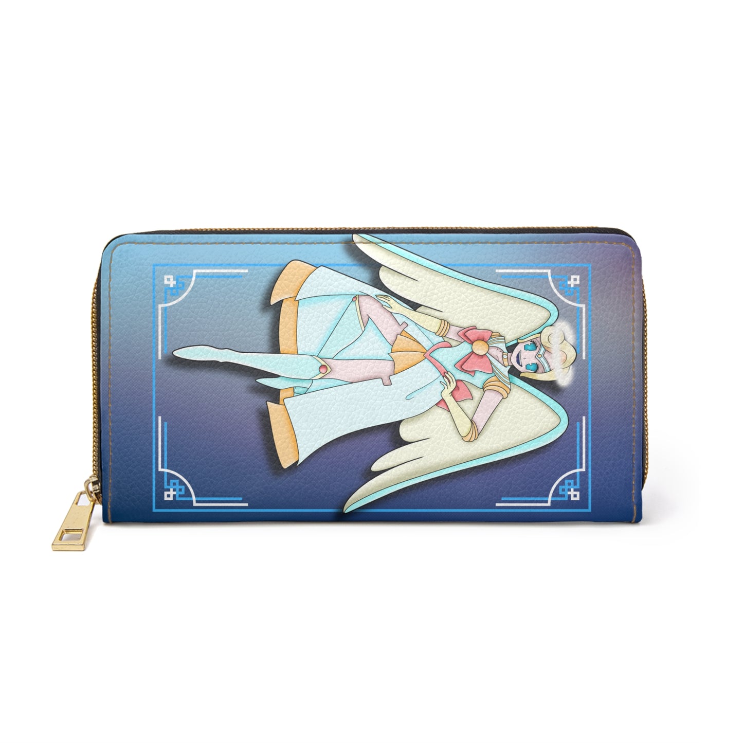 Space Warrior Saint Peter Zipper Wallet