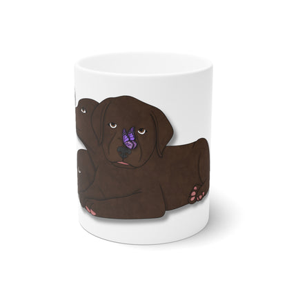 Cerberus Puppy White Ceramic Mug