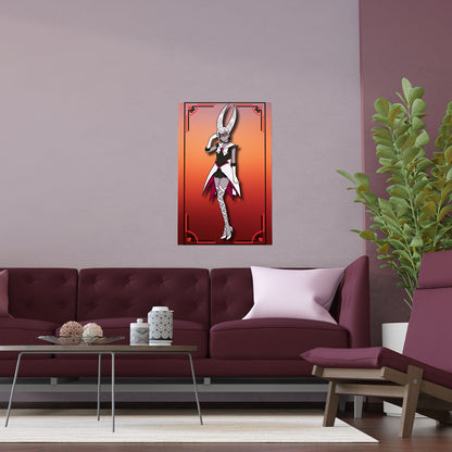 Space Warrior Carmilla Indoor and Outdoor Silk Posters