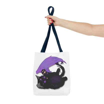 Winged Kitten Tote Bag