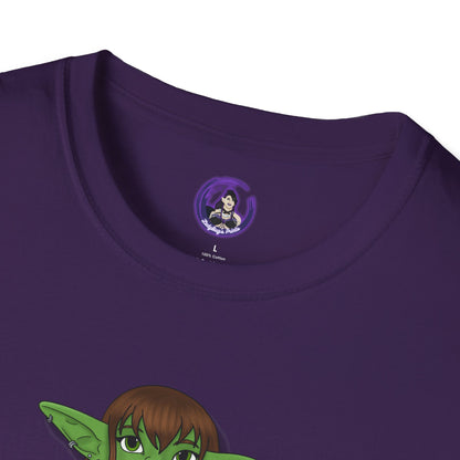 Goblin on a d20 Unisex Softstyle T-Shirt