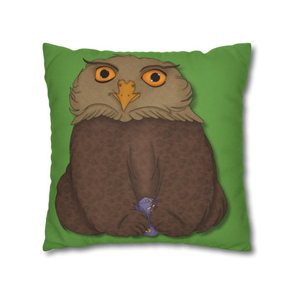 Owlbear Cub Spun Polyester Square Pillowcase