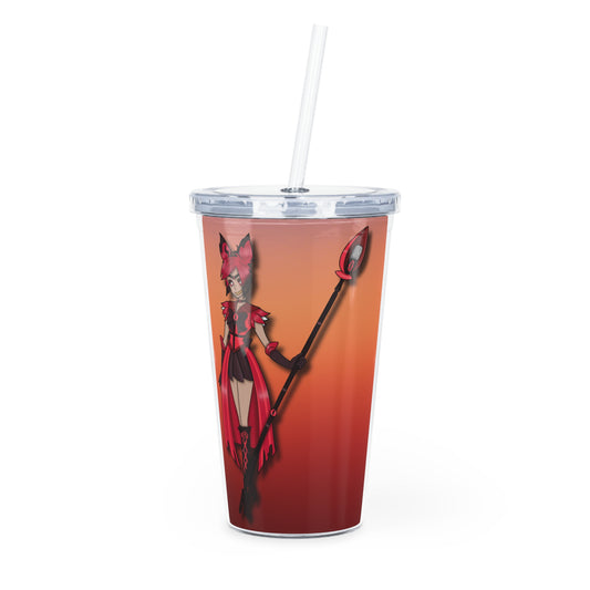 Space Warrior Alastor Plastic Tumbler with Straw