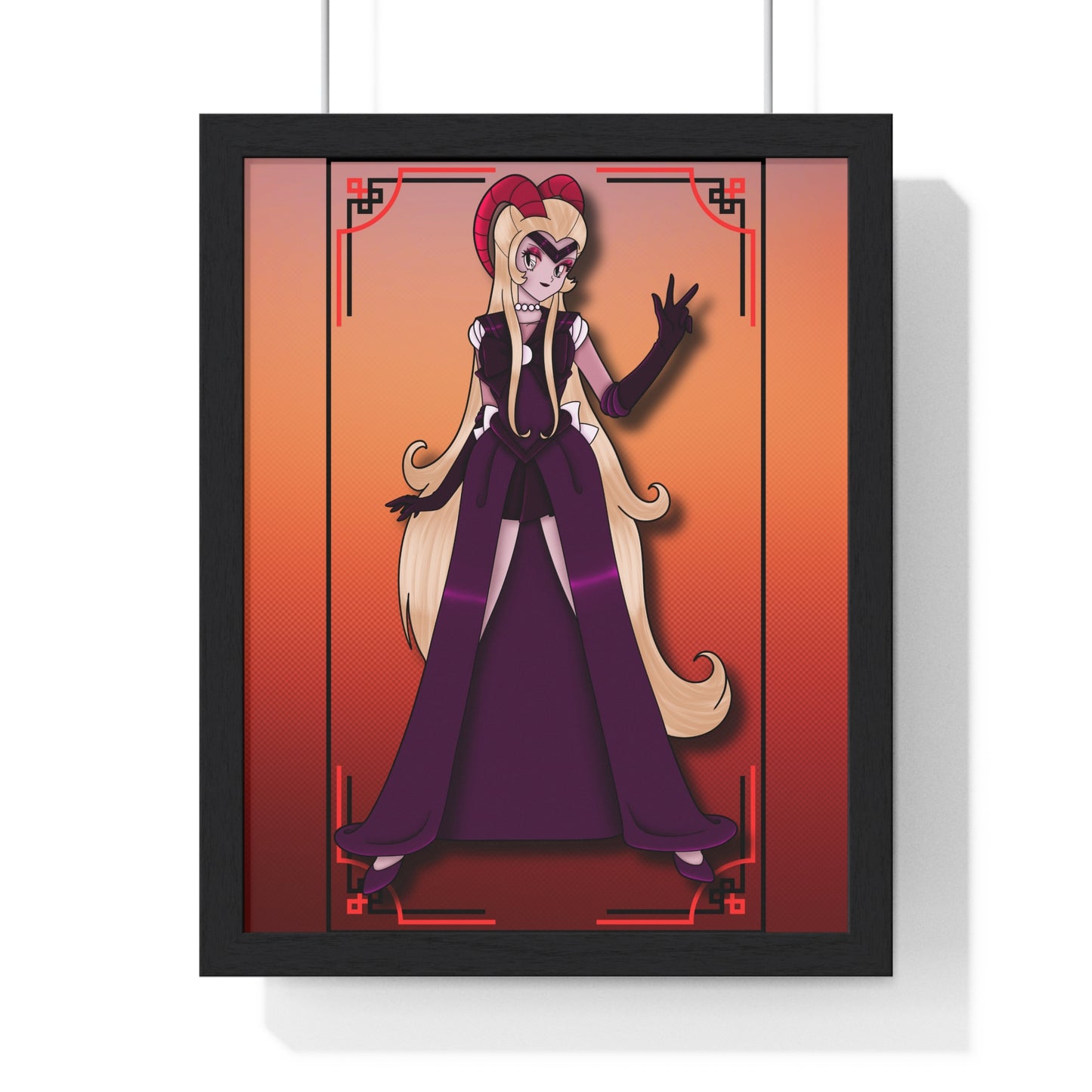 Space Warrior Lilith Vertical Framed Poster