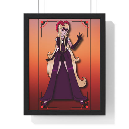 Space Warrior Lilith Vertical Framed Poster