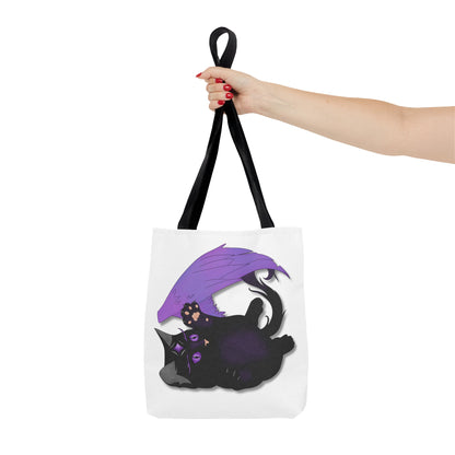 Winged Kitten Tote Bag