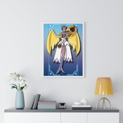 Space Warrior Adam Vertical Framed Poster