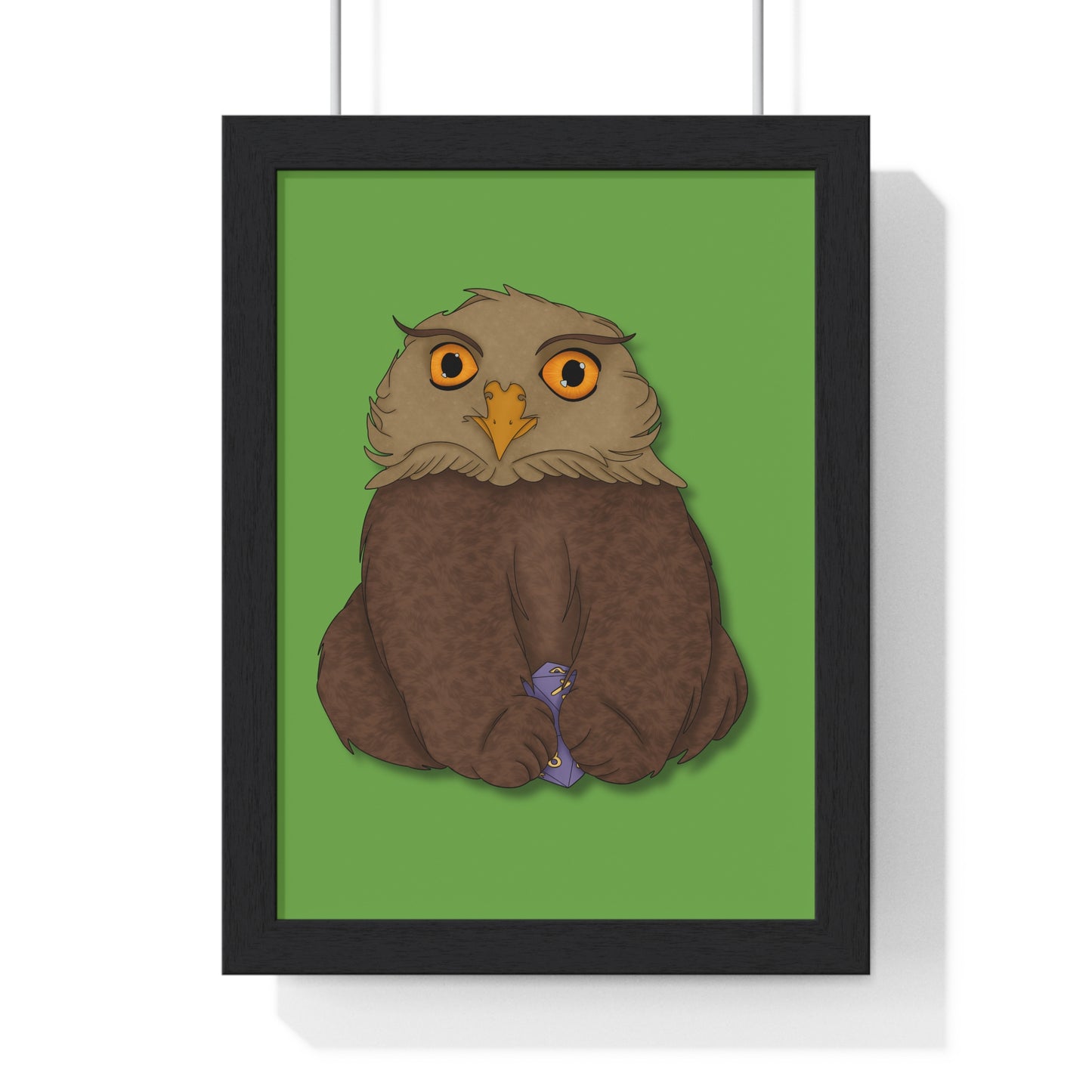 Owlbear Cub Vertical Framed Poster