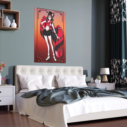 Space Warrior Husk Indoor and Outdoor Silk Posters