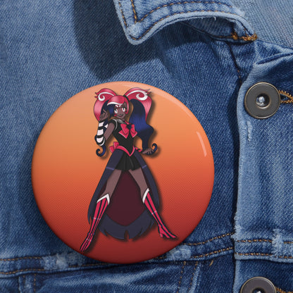 Space Warrior Velvette Pin Button