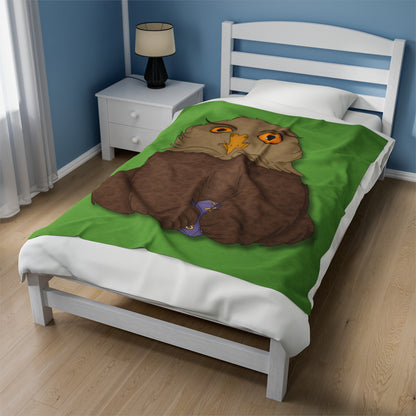 Owlbear Cub Velveteen Plush Blanket