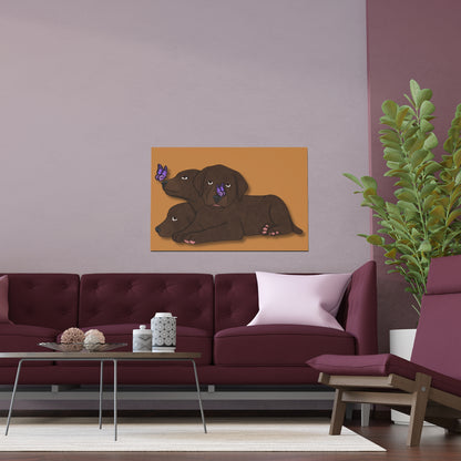 Cerberus Puppy Indoor and Outdoor Silk Posters