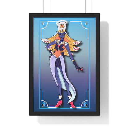 Space Warrior Sir Pentious Vertical Framed Poster