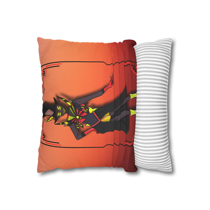 Space Warrior Zestial Spun Polyester Square Pillowcase