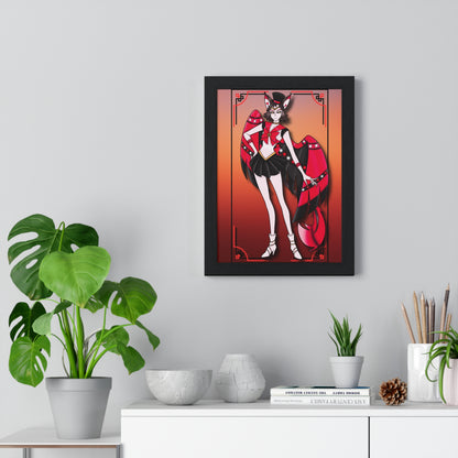 Space Warrior Husk Vertical Framed Poster