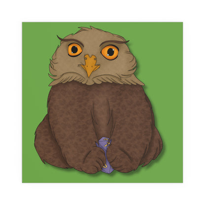 Owlbear Cub Indoor and Outdoor Silk Posters