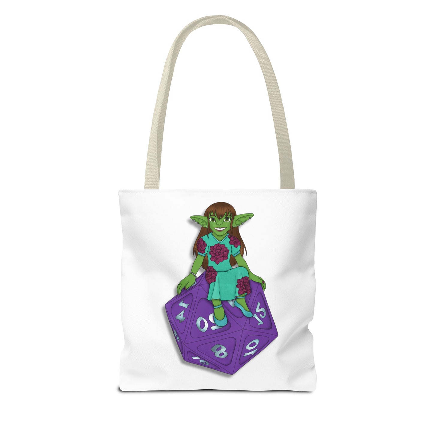 Goblin on a d20 Tote Bag