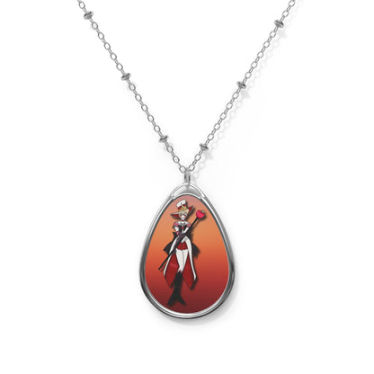 Space Warrior Lucifer Oval Necklace