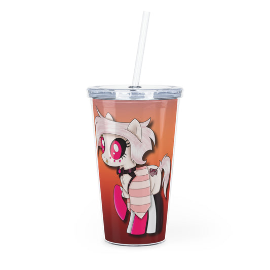 Pony Angel Dust Plastic Tumbler with Straw