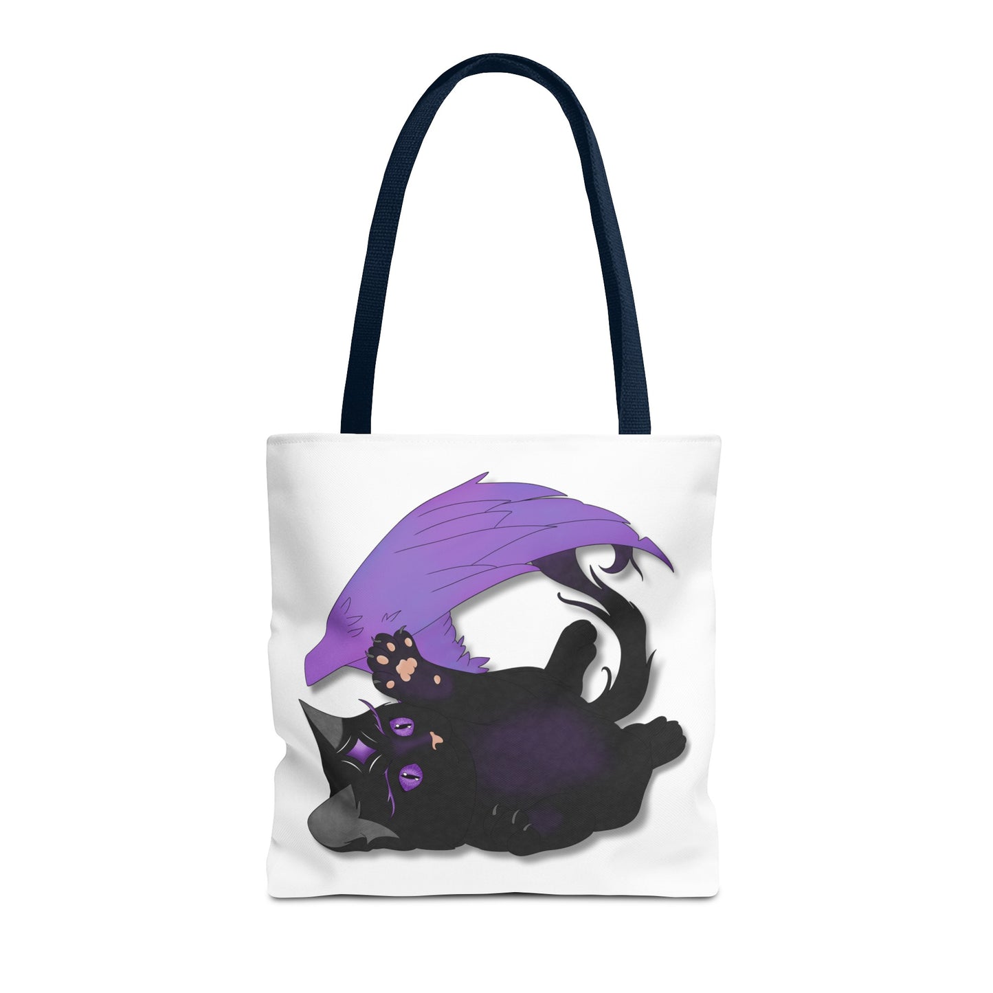 Winged Kitten Tote Bag