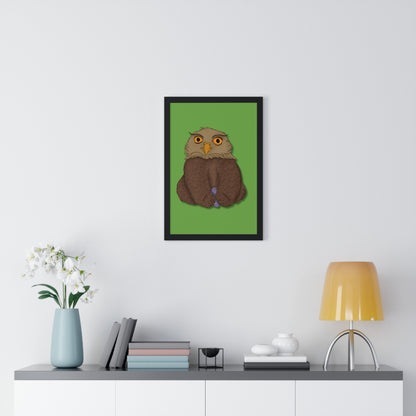 Owlbear Cub Vertical Framed Poster