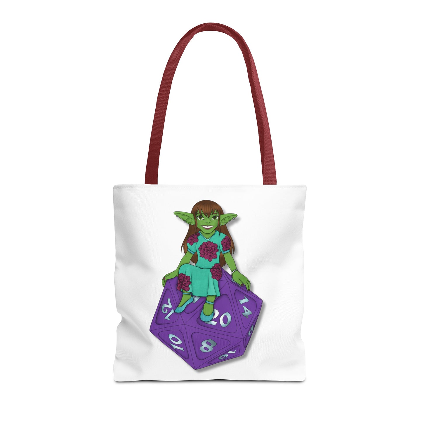 Goblin on a d20 Tote Bag