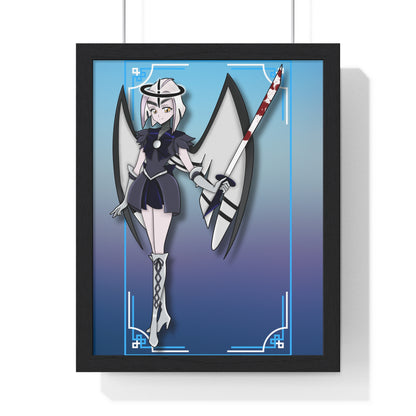 Space Warrior Lute Vertical Framed Poster