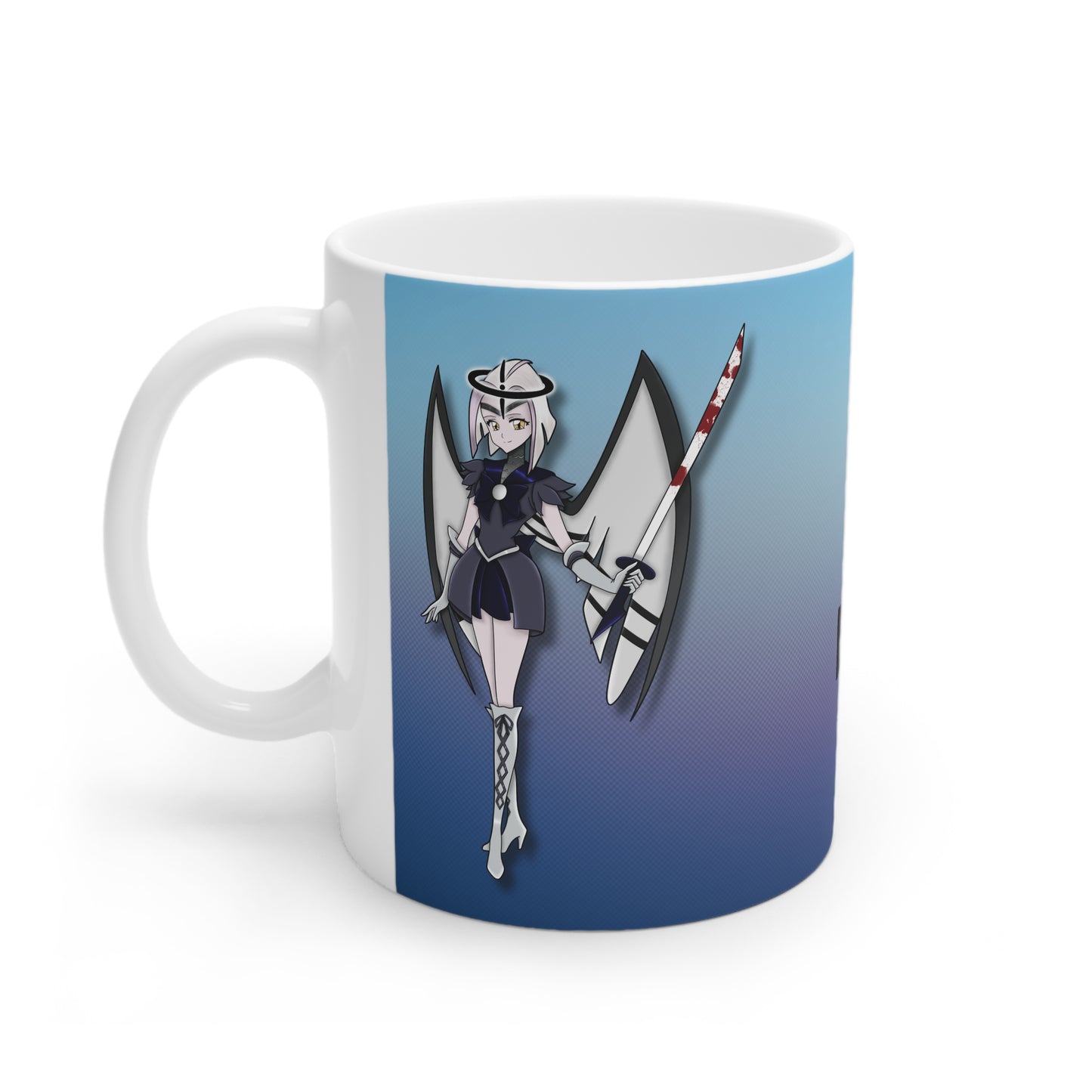 Space Warrior Lute White Ceramic Mug, 11oz and 15oz