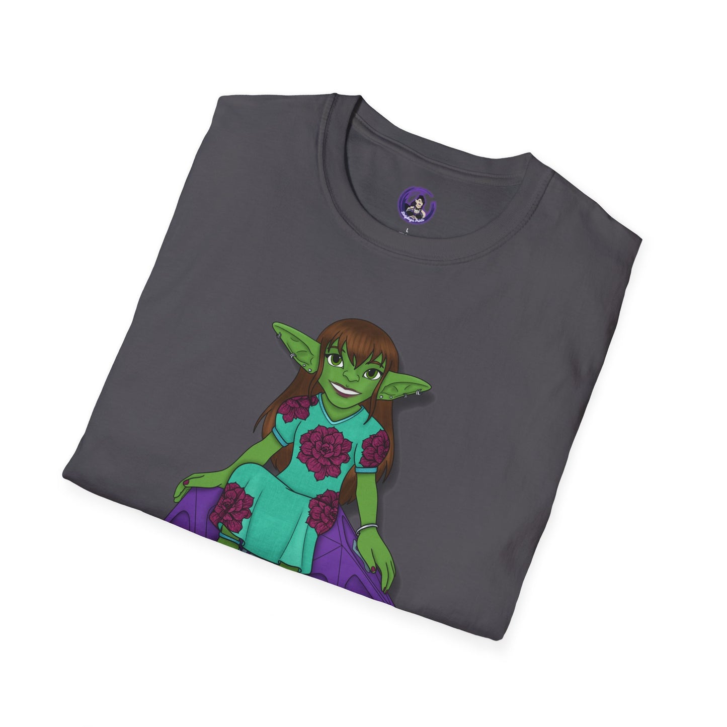 Goblin on a d20 Unisex Softstyle T-Shirt