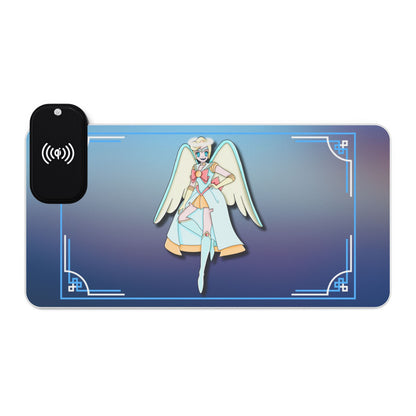 Space Warrior Saint Peter LED Gaming Mouse Pad