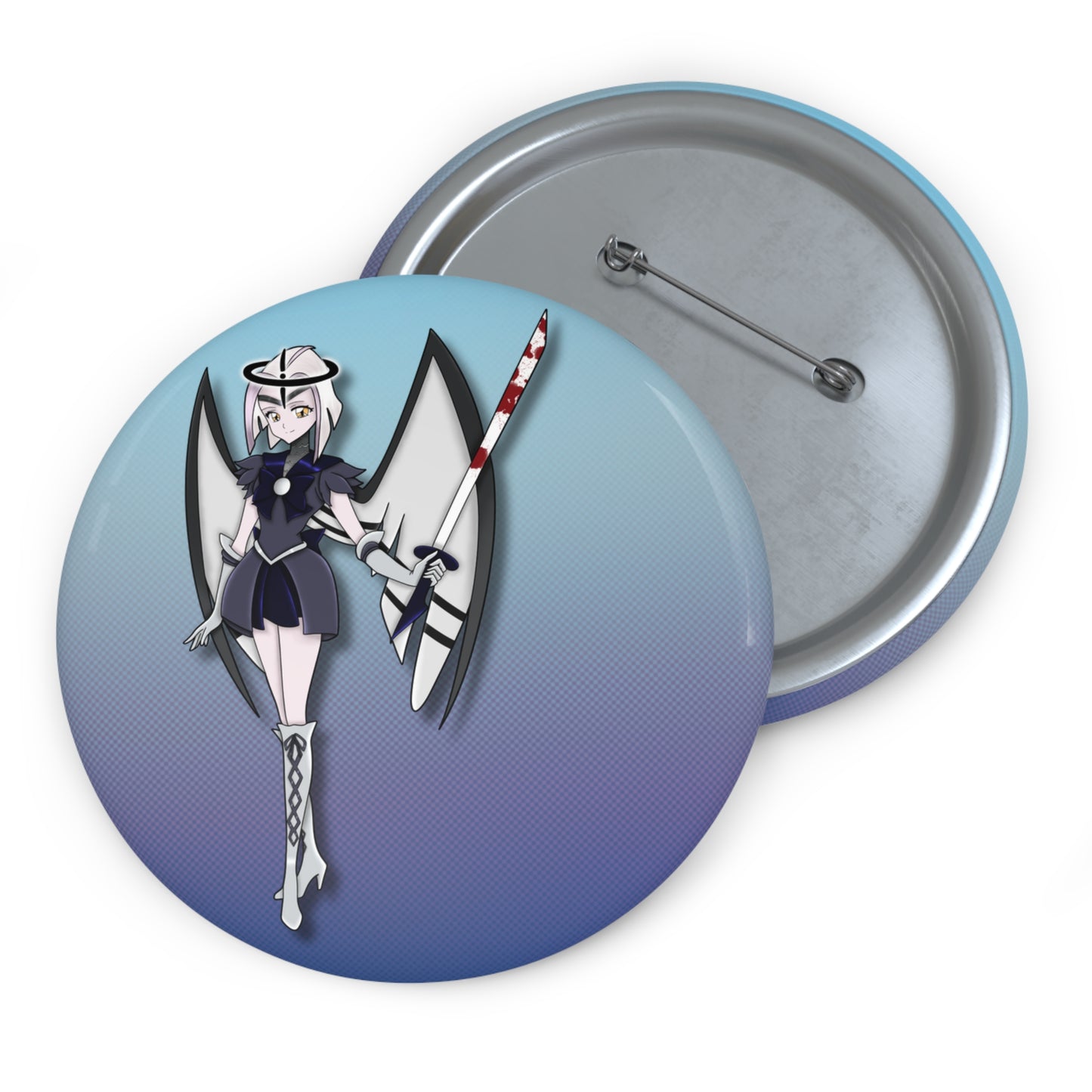 Space Warrior Lute Pin Button