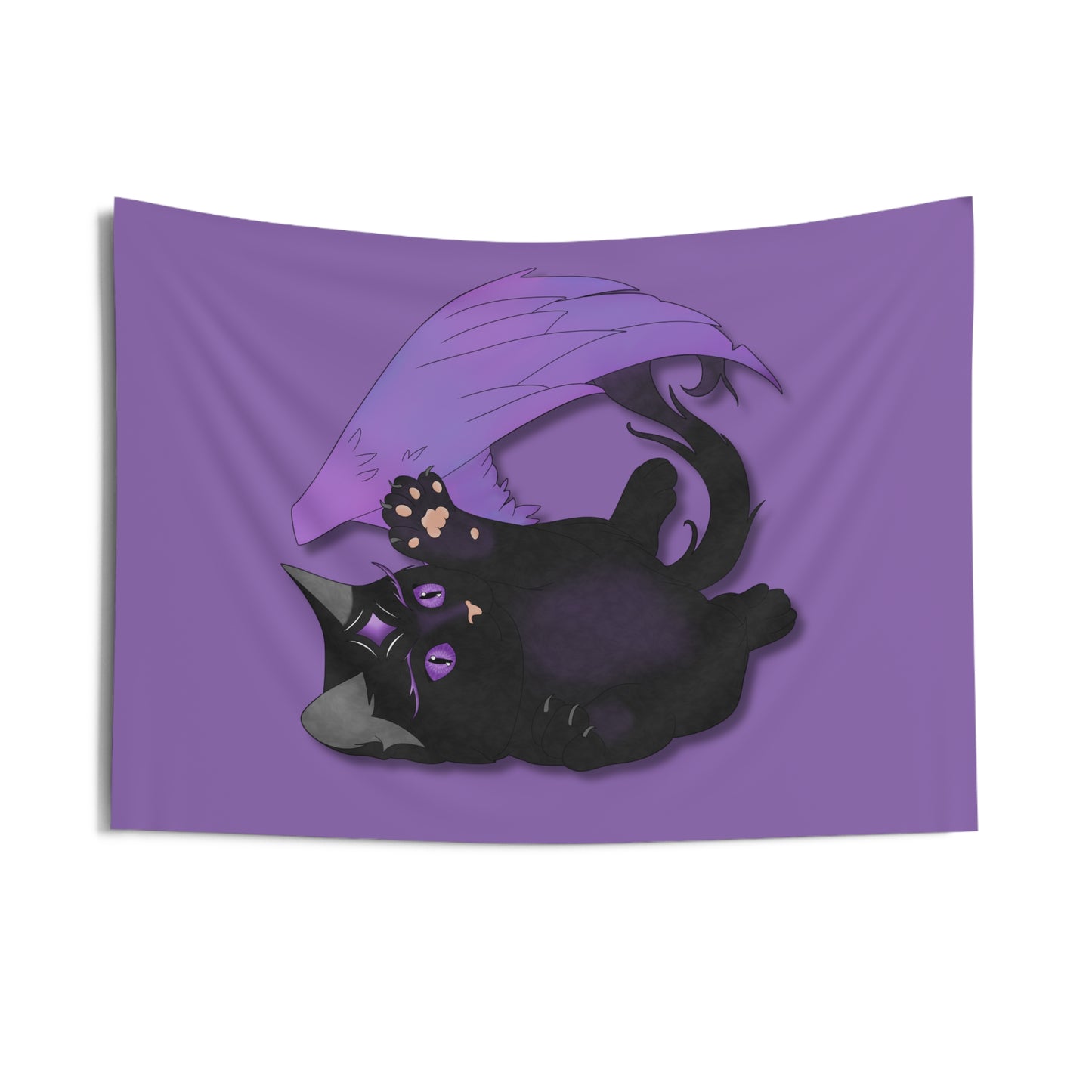 Winged Kitten Indoor Wall Tapestries