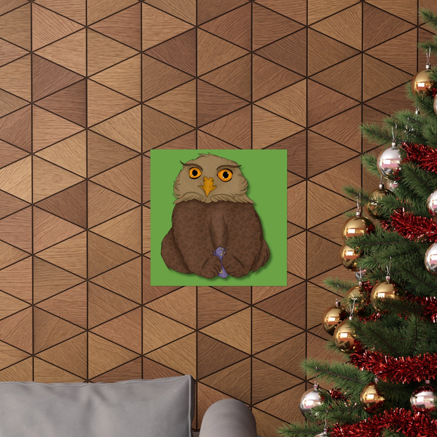 Owlbear Cub Matte Vertical Posters