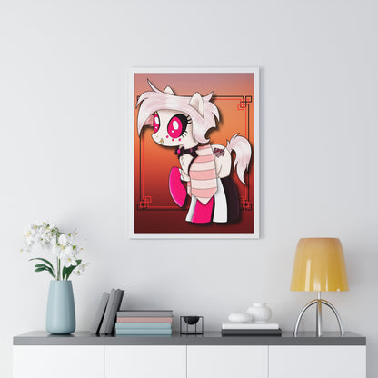 Pony Angel Dust Vertical Framed Poster