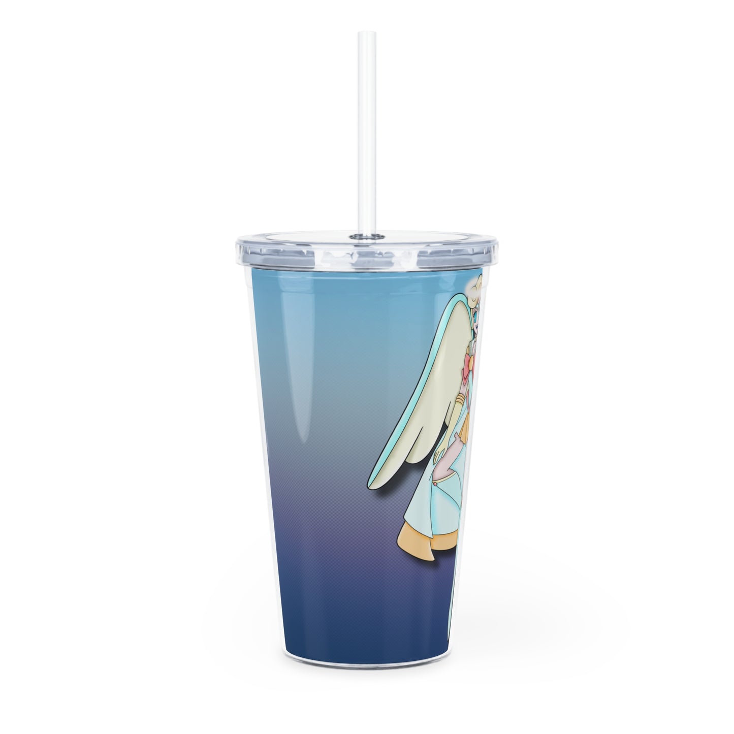 Space Warrior Saint Peter Plastic Tumbler with Straw