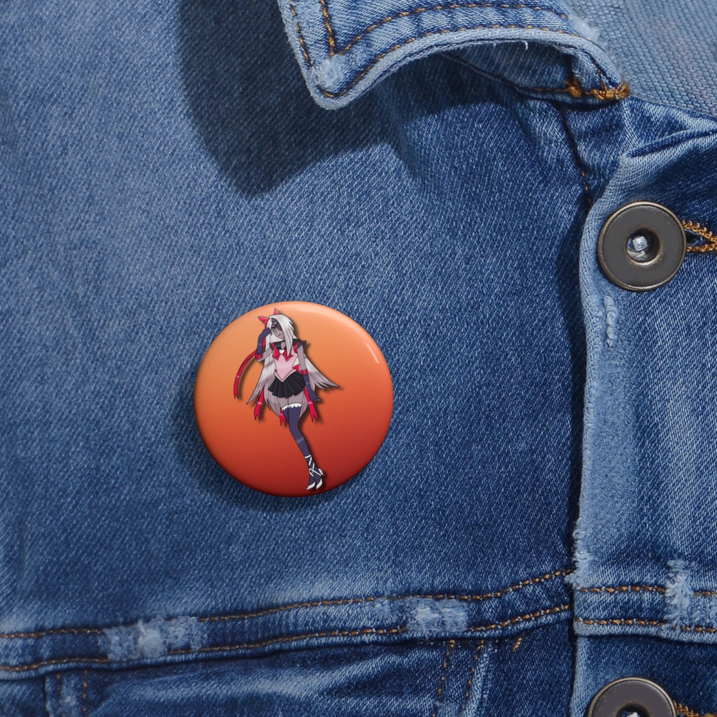 Space Warrior Vaggie Pin Button