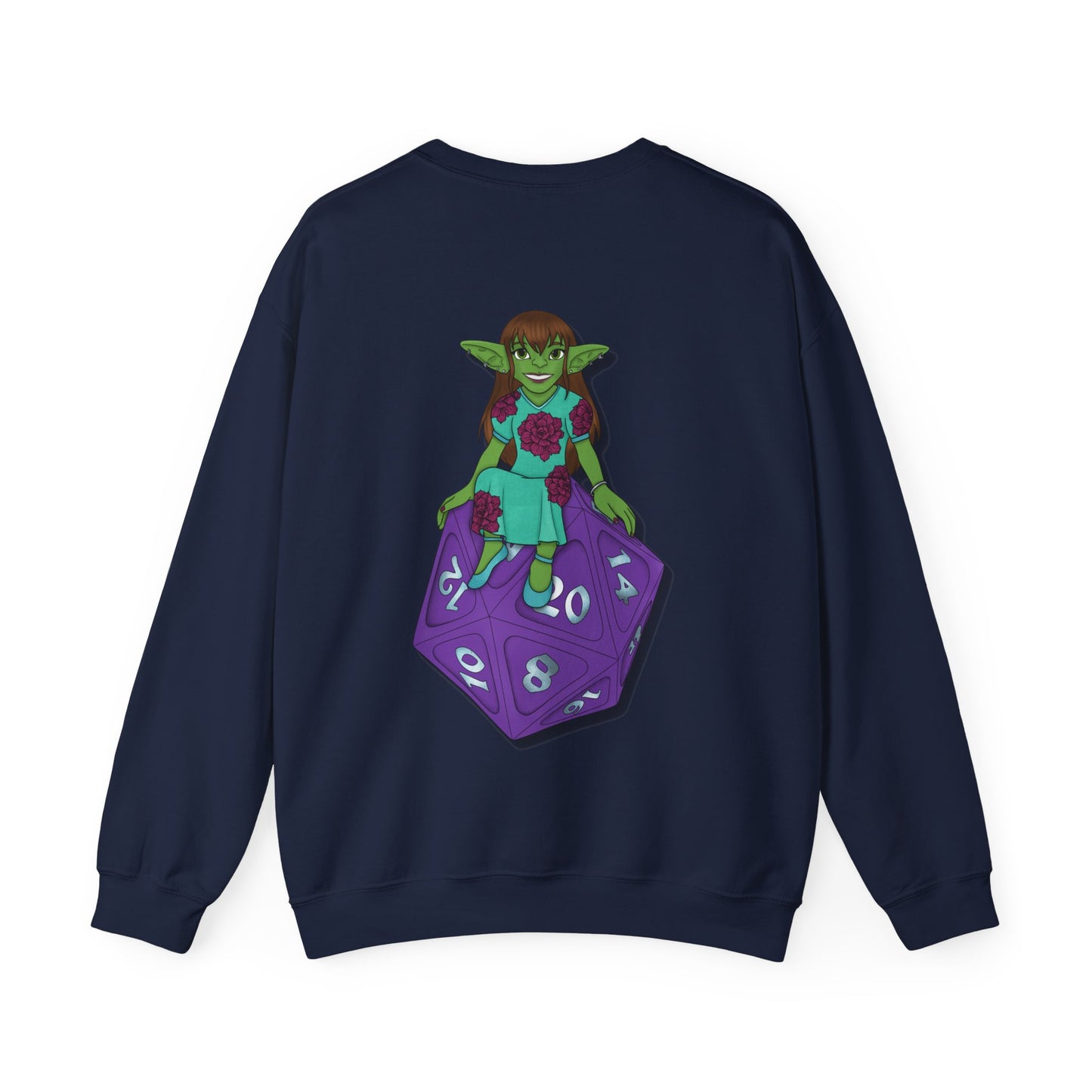 Goblin on a d20 Unisex Heavy Blend™ Crewneck Sweatshirt